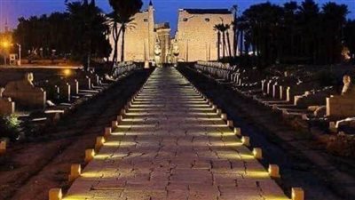 بدء احتفالية إحياء طريق الكباش الفرعونى فى الأقصر بحضور الرئيس السيسى