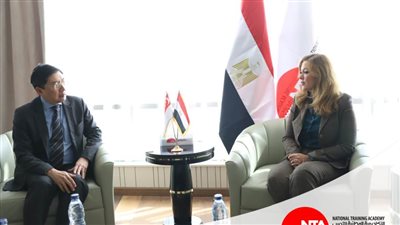 رشا راغب تستقبل السفير السنغافورى بالقاهرة لبحث سبل التعاون