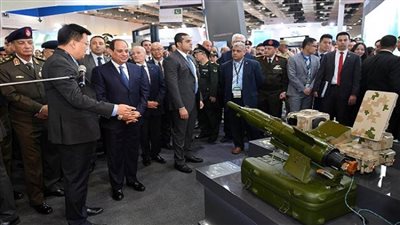بدء فعاليات افتتاح المعرض الدولى للصناعات الدفاعية بحضور الرئيس السيسي