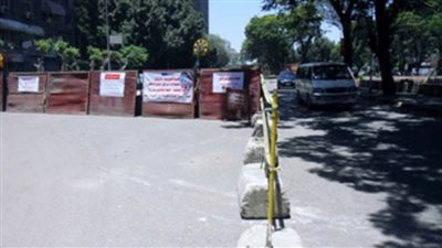 غلق جزئى لشارع بمحيط النادى الأهلى بالشيخ زايد فى الاتجاهين لمدة يومين