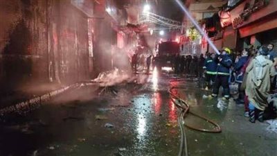 السيطرة على حريق بمعرض وورشة موبيليا في شبرا الخيمة