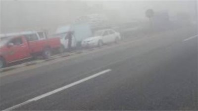 غلق طريق بورسعيد إسماعيلية ومحور ٣٠ يونيو نظرا لوجود شبورة كثيفة