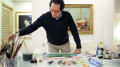  فاروق حسنى يتجه إلى البحرين لافتتاح معرضه التشكيلى هناك الثلاثاء المقبل