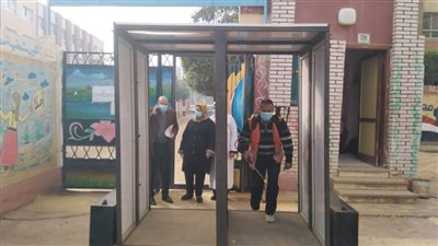 بالصور ... تطهير جميع لجان الامتحانات قبل بداية اليوم الامتحاني بجميع الادارات التعليمية بالغربية 