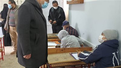 تعليم الغربية..  لايوجد شكاوى من امتحانات الشهادة الإعدادية ... وتطبيق الإجراءات الوقائية والاحترازية بجميع اللجان