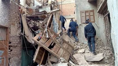 انهيار منزل دون إصابات بمنطقة ميت عقبة في العجوزة