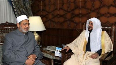 شيخ الأزهر يستقبل وزير الشؤون الإسلامية السعودي 