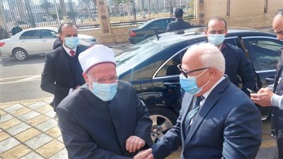 محافظ بورسعيد يستقبل وزير الأوقاف ومفتي الجمهورية