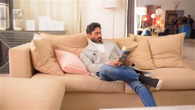 تامر حسني ينشر صورا من كواليس فيلمه 