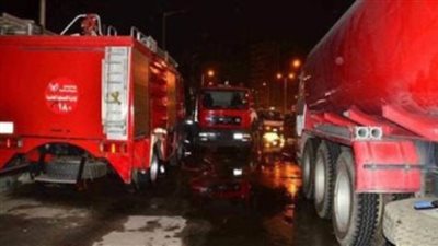 السيطرة على حريق بمحل قطع غيار سيارات في شبرا الخيمة