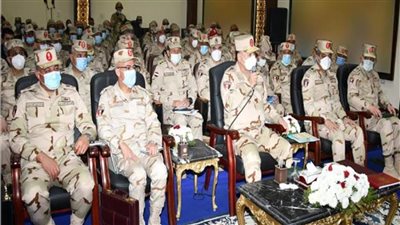 رئيس الأركان يشهد المرحلة الرئيسية لمشروع مراكز القيادة الخارجي «إعصار 63» 