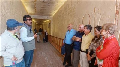 منطقة آثار وادي الملوك تستقبل رئيس الاتحاد الدولي للرماية