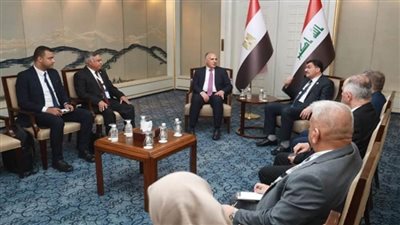وزير الري يجري مباحثات مع وزير المياه العراقي لمتابعة التعاون الثنائي (صور)