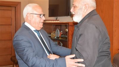 محافظ بورسعيد يستقبل الفدائي البطل عبد الجواد سويلم بمناسبة ذكري يوم الشهيد