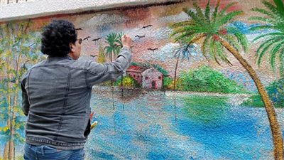 مبادرة «بإيدينا نجملها» لتجميل سور مدرسة طنطا الكهربية (صور)