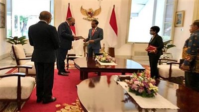 سامح شكري يسلم رئيس إندونيسيا رسالة من الرئيس السيسي (صور)