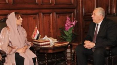 وزير الزراعة يبحث مع سفيرة الإمارات بالقاهرة آفاق الاستثمار بين البلدين