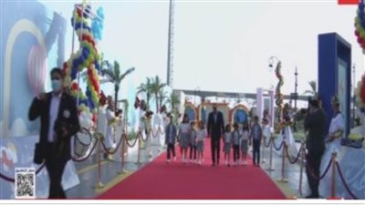 بدء احتفالية أبناء الشهداء بعيد الفطر بحضور الرئيس السيسى