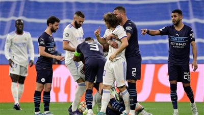 التعادل السلبي يسيطر على الشوط الأول من مباراة ريال مدريد ومانشستر سيتي