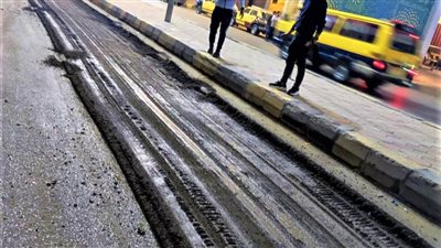 بدء أعمال رصف شارع البحر بالمحلة بطول 12 كم 