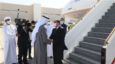 الرئيس السيسي يعود إلى أرض الوطن بعد زيارة الإمارات العربية الشقيقة