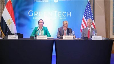 وزيرة البيئة تلتقي وفد المؤسسات الأمريكية العاملة في الطاقة الخضراء (صور)