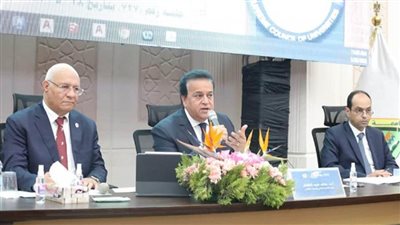 د. خالد عبد الغفار يرأس اجتماع المجلس الأعلى للجامعات بمقر جامعة بنها في العبور (صور)