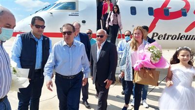 محافظ بورسعيد يستقبل وزير البترول ورئيس المفوضية الأوروبية