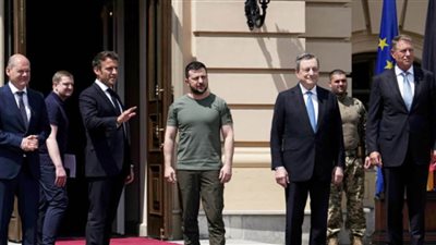 زعماء فرنسا وألمانيا وإيطاليا ورومانيا يدعمون أوكرانيا كـ مرشح للاتحاد الأوروبي
