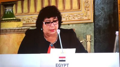 وزيرة الثقافة تستعرض جهود مصر لدعم الابداع ورعاية الموهوبين بمؤتمر نابولي لوزراء الثقافة في المنطقة الاورومتوسطية