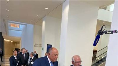 سامح شكري يعقد لقاء صحفيا قبيل مجلس المشاركة بين مصر والاتحاد الأوروبي