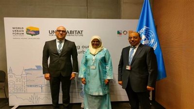 وزيرا الإسكان والتنمية المحلية يلتقيان المدير التنفيذي لبرنامج الأمم المتحدة للمستوطنات البشرية (صور)