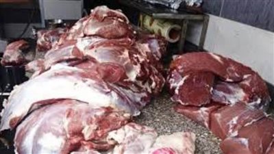 ضبط نصف طن لحوم غير صالحة للاستهلاك الآدمي بالعمرانية