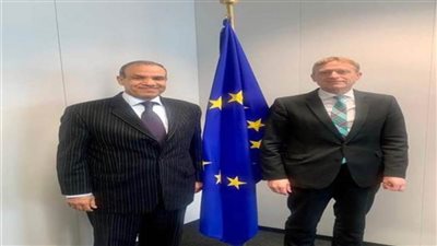 سفير مصر في بروكسل يلتقي رئيسة البرلمان الأوروبي لبحث سبل التعاون
