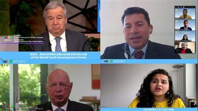 وزير الرياضة يلقىي كلمة مصر بالمنتدى العالمي لتنمية الشباب بالصين (صور)