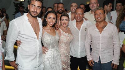 بالصور.. خطوبة فيروز خالد صلاح بحضور عمرو دياب وياسين منصور ومحمد حلاوة وهانى سعد ونجوم السياسة والفن والاقتصاد والإعلام بالساحل الشمالى