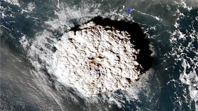 مخاوف من ضعف طبقة الأوزون بسبب انبعاثات بركان تونجا 