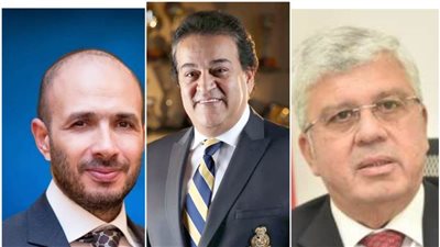خالد الطوخى رئيس مجلس أمناء جامعة مصر للعلوم والتكنولوجيا يهنىء الدكتور خالد عبد الغفار والدكتور أيمن عاشور بمنصبهما الجديد