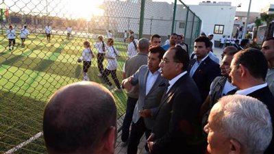 مدبولي يتفقد المدينة الرياضية ومجمع المدارس المطورة ووحدة طب الأسرة بسيدي عبد الرحمن