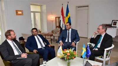 رئيس هيئة الرعاية الصحية يلتقي سفير السويد بالقاهرة (صور)