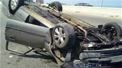 إصابة 3 أشخاص من أسرة واحدة في انقلاب سيارة بالبحيرة