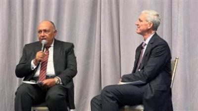 سامح شكرى يشارك في مؤتمر لغرفة التجارة الأمريكية حول تغير المناخ بنيويورك