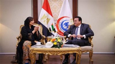 وزير الصحة يستقبل سفيرة دولة الإمارات لدى مصر لبحث سبل تعزيز التعاون (صور)