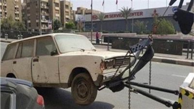 أوناش المرور ترفع 51 سيارة ودراجة نارية متهالكة 