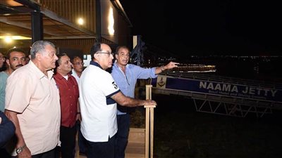 مدبولي يتفقد أعمال رفع الكفاءة طريق الملك عبد الله بخليج نعمة