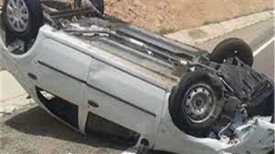 إصابة 4 أشخاص في انقلاب سيارة بالصحراوي الشرقي بالمنيا 