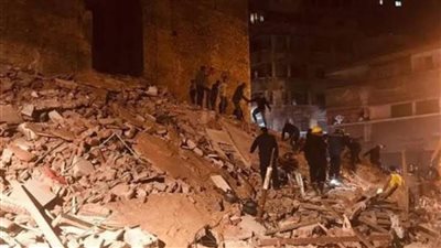الصحة: حالة وفاة و3 مصابين في انهيار عقار إمبابة