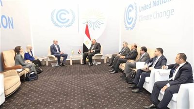 سامح شكري يستقبل وزير خارجية أيرلندا في شرم الشيخ