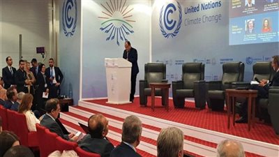 وزير التجارة يشارك بفعاليات الجلسة الافتتاحية ليوم خفض الانبعاثات الكربونية على هامش مؤتمر المناخ (صور)