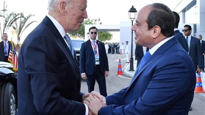 بايدن أثناء مغادرته: سعيد بحضور مؤتمر المناخ.. وأشكر الرئيس السيسي 